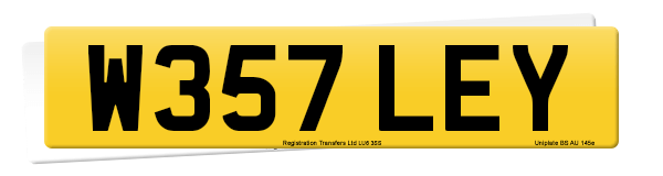 Registration number W357 LEY